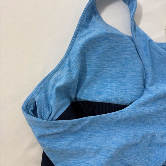 Title Nine Double Down Navy Light Blue Athletic Golf Tennis Sporty Tank Dress - Picture 13 of 16